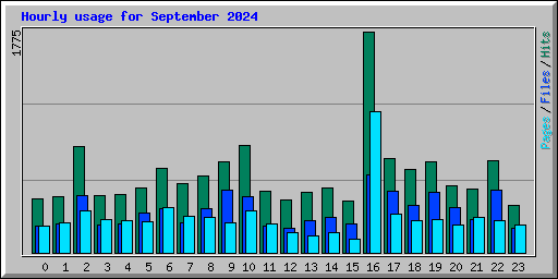 Hourly usage for September 2024